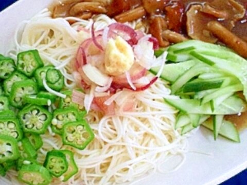 冷え冷えあんかけが美味しい！とろとろそうめん♪